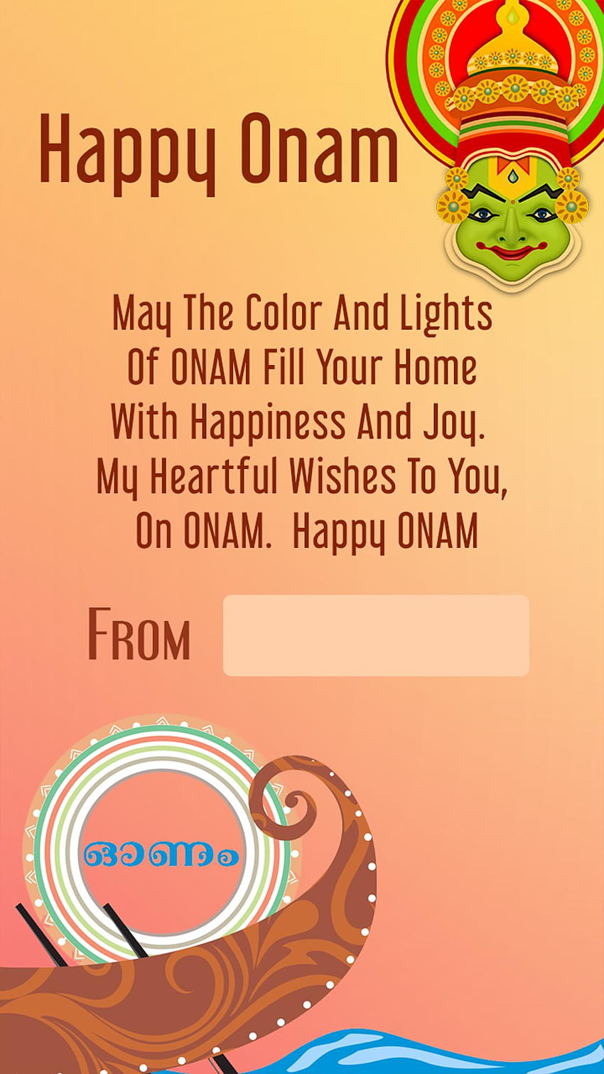 Onam Greetings Card for Android, onam full screen HD phone wallpaper
