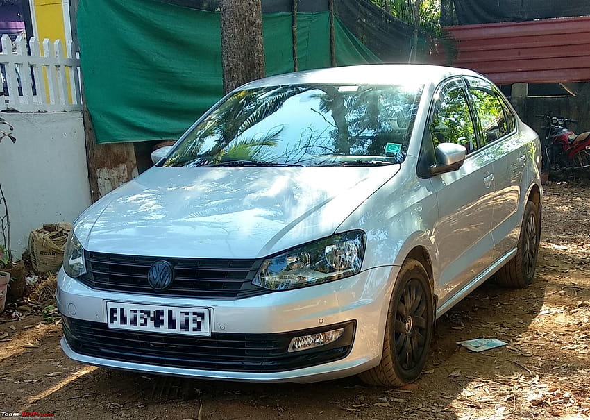 Vw Volkswagen Polo Vento Sedan Car Parking In Field Near Country Road  Spring Or Summer Season Wide Angle Shot Stock Photo - Download Image Now -  iStock