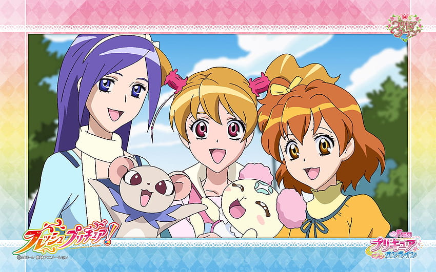 Desktop Wallpapers Fresh Precure! Anime female 3412x2318