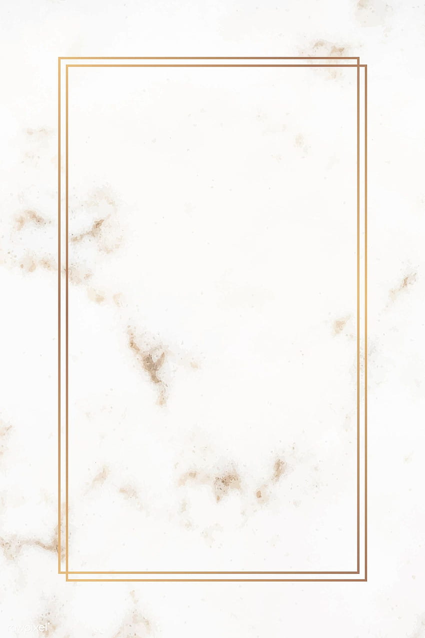 premium vector of Rectangle gold frame on a marble vector 1214997 HD phone wallpaper