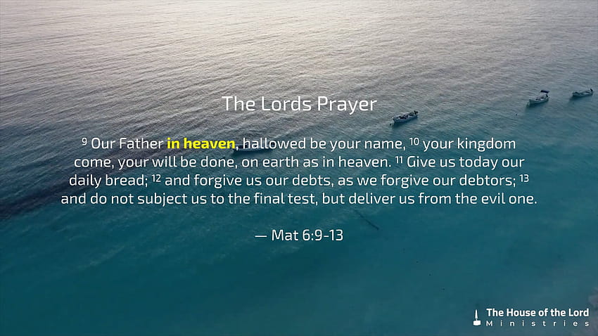 คำอธิษฐานของพระเจ้า, คำอธิษฐานของลอร์ด วอลล์เปเปอร์ HD