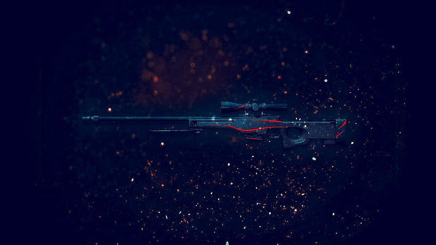 AWP Redline Sniper Rifle CS:GO, Gegenschlagwaffe HD-Hintergrundbild