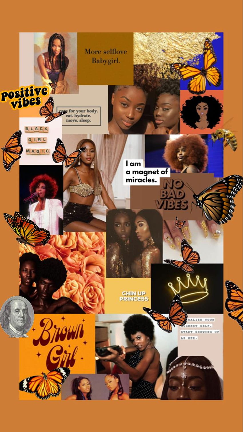 43 pomysły na estetykę Afroamerykanów w 2021 r., estetyka melaninowych dziewcząt Tapeta na telefon HD