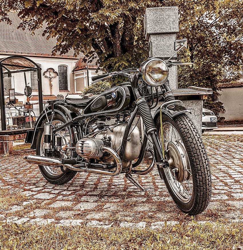 : motorbike, bmw, vintage, classic, motorcycle, retro superbikes HD phone wallpaper