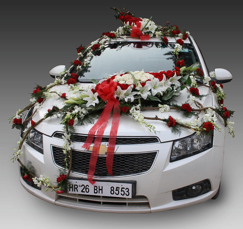 Dekoration Blumen Hochzeitsauto ... Tipp, Hochzeitsdekoration HD-Hintergrundbild