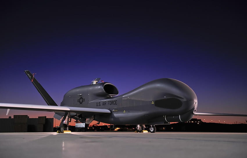 sky, aircraft, sunset, airplane, modern warfare, U.S. Air, unmanned aerial vehicle HD wallpaper