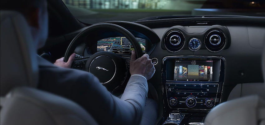 Fitur Interior Jaguar XJ, 2018 jaguar xj Wallpaper HD