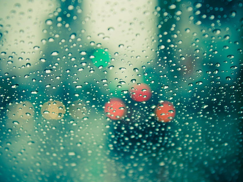 Rain Drops Group, window raindrops background HD wallpaper