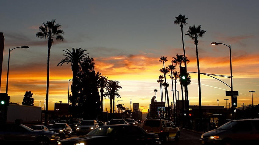 Sunset Boulevard Los Angeles, blvd quick HD 월페이퍼