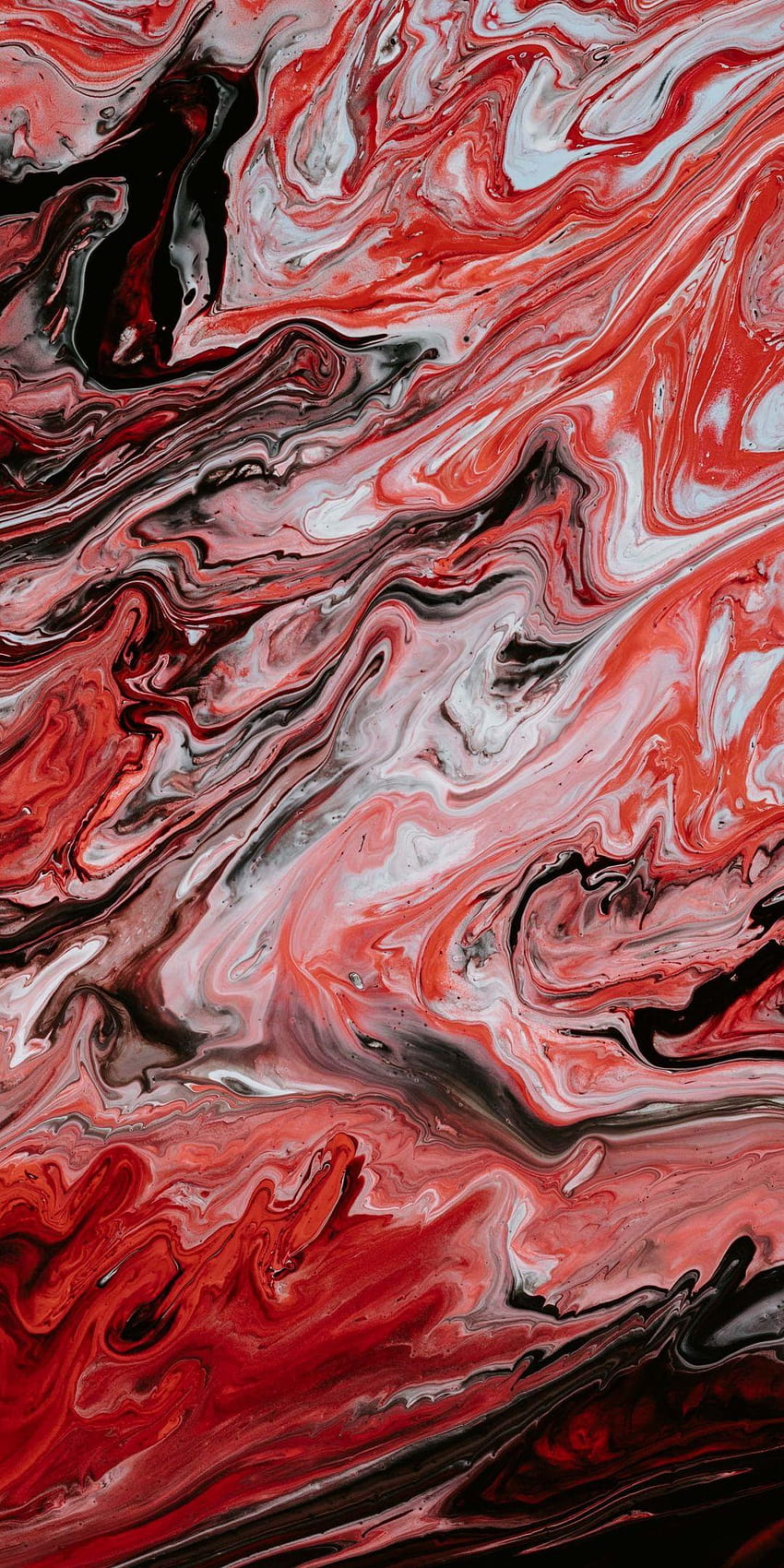 Merah, kanvas, tekstur, karya seni, 1080x2160, cairan magma abstrak wallpaper ponsel HD