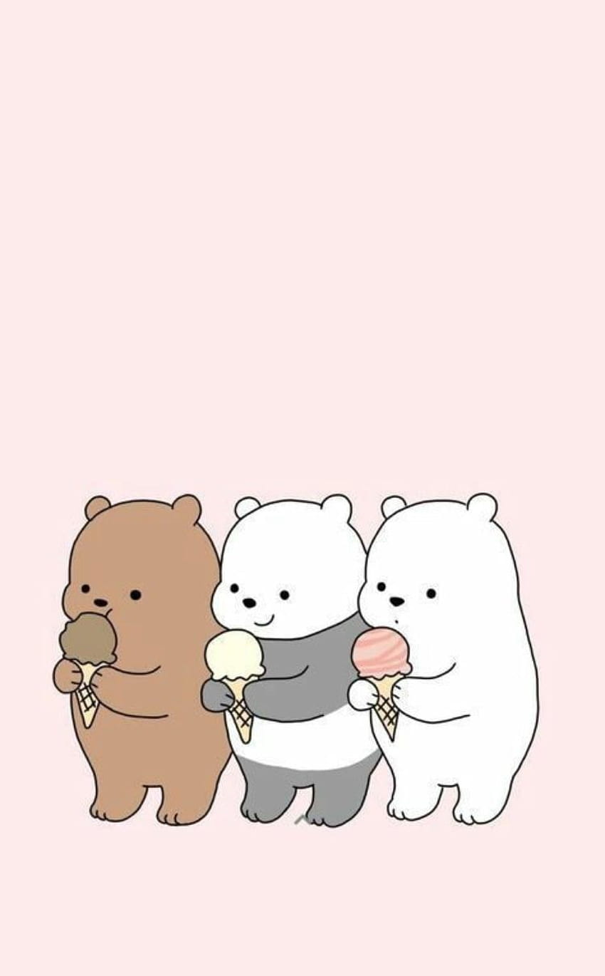 Cute Cartoon Network We Bare Bears, kami melahirkan bayi beruang wallpaper ponsel HD