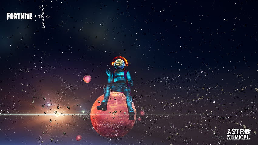 Sehen Sie sich Travis Scotts Fortnite-Konzert „ASTRONOMICAL“ an, der astronomische Travis Scott HD-Hintergrundbild