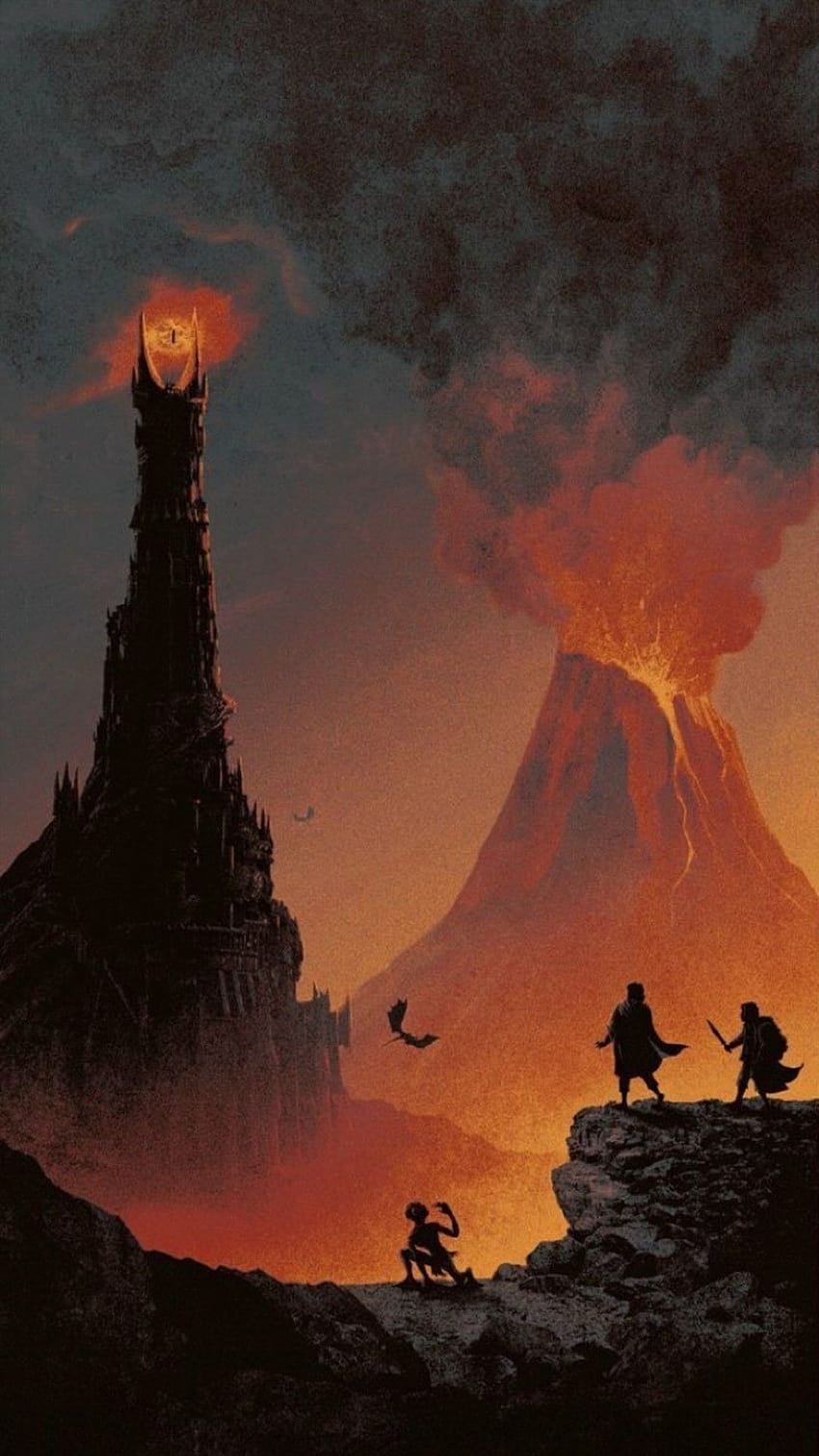 Loba Aulladora on one does not simply walk into mordor, barad dur HD phone wallpaper