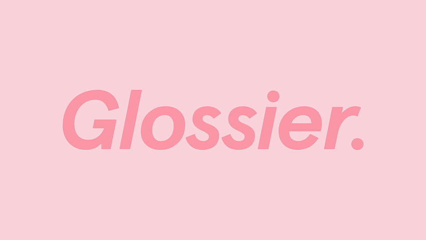 Glossier, pink macbook HD wallpaper