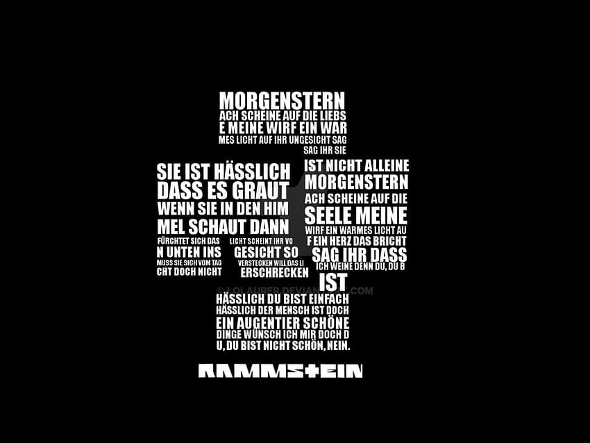 rammstein oleh loLaurer, logo rammstein Wallpaper HD