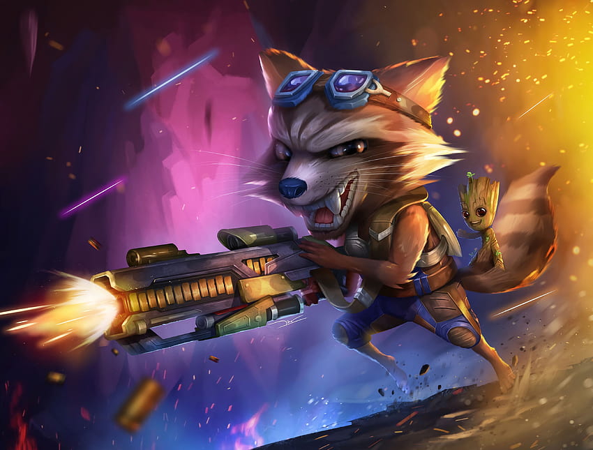 3840x2400 Rocket Raccoon With Baby Groot , Backgrounds, and HD wallpaper