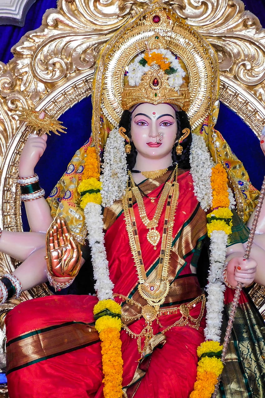100 Durga Maa, durga mata murti HD phone wallpaper