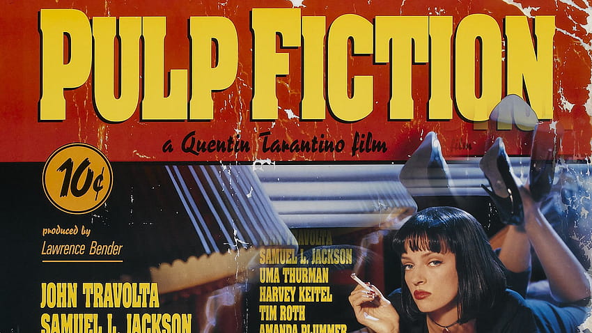 Pulp Fiction Backgrounds, cartaz do filme de ficção pulp papel de parede HD