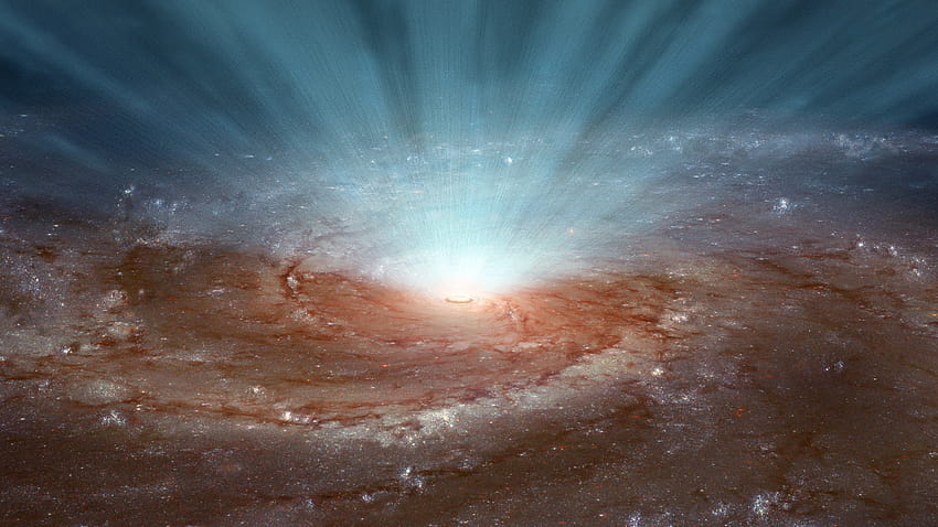 Buco nero ultramassiccio trovato nella galassia ellittica Holmberg 15A, galassia Sfondo HD