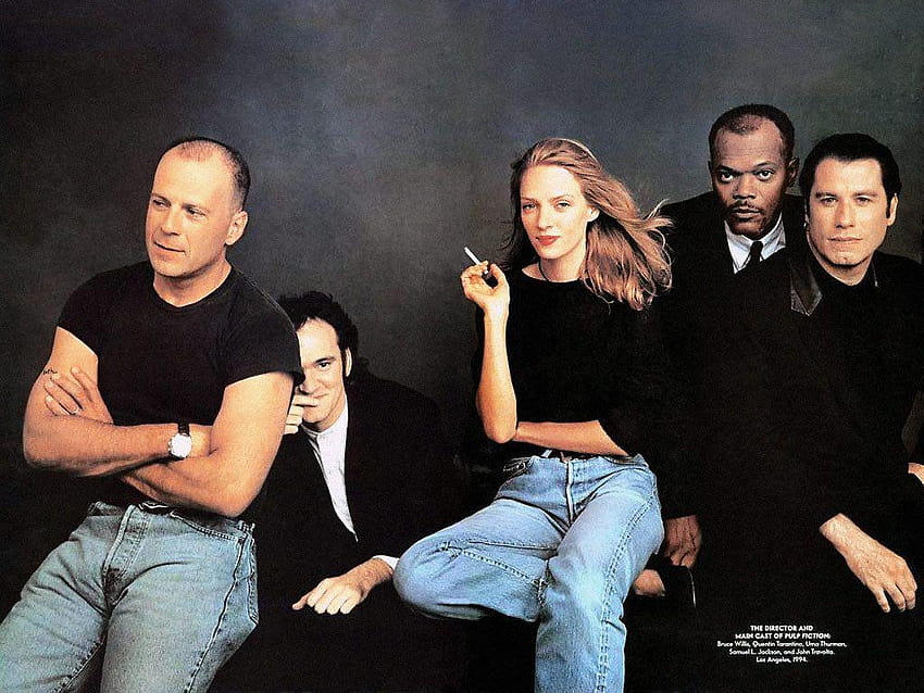 Pulp Fiction Cast and backgrounds, uma thurman pulp fiction HD wallpaper