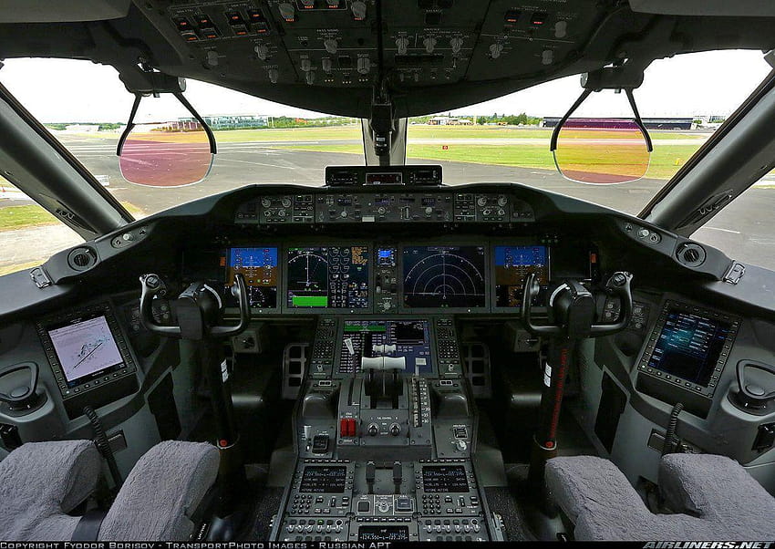 Boeing 787-Cockpit HD-Hintergrundbild