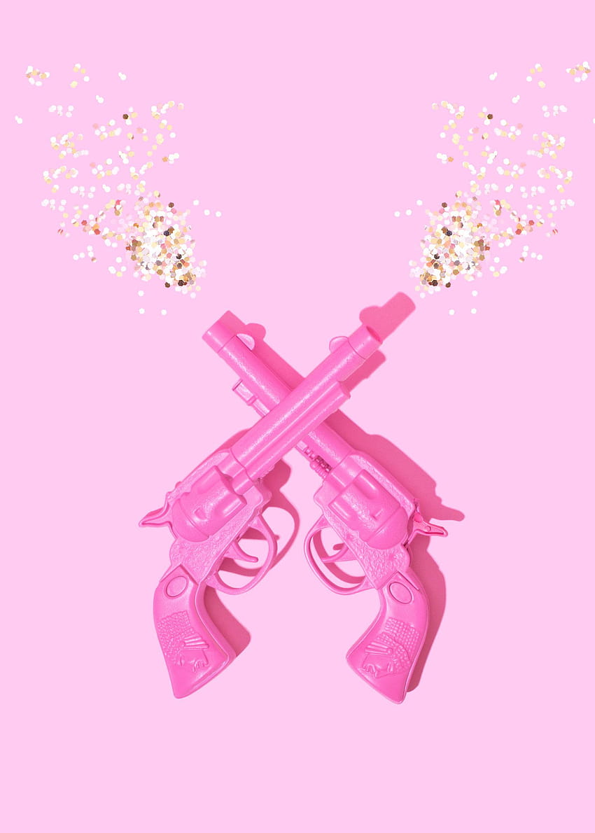 Confetti Pistols // Violet Tinder Studios, aesthetic gun HD phone wallpaper