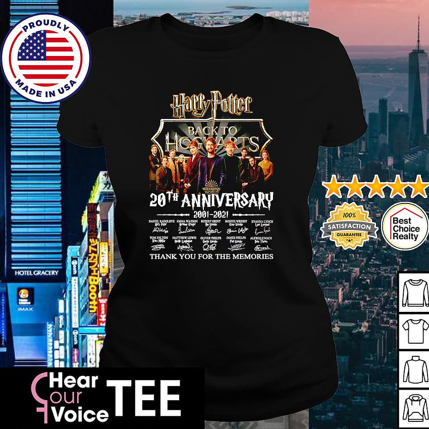 Original harry Potter back to Hogwarts 20th anniversary 2001 2021 thank you for the memories shirt, hoodie, sweater, long sleeve and tank top HD phone wallpaper