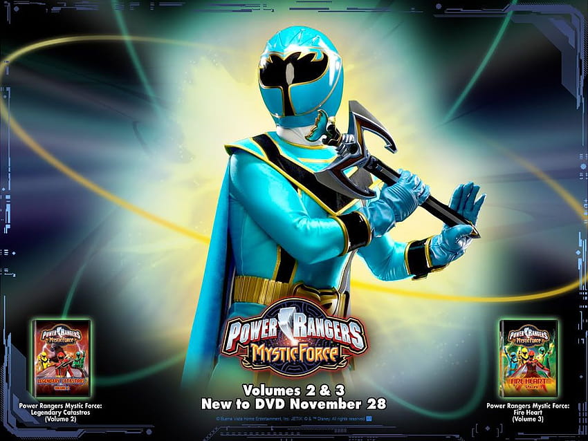 5 Blue Power Ranger, fuerza mística fondo de pantalla