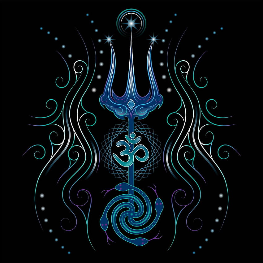 Shiva Trishul für Wanddekoration, Trishula HD-Handy-Hintergrundbild