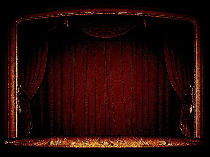 theater stage, with red curtain, wooden floor, chairs and lighting AI  generative 26433141 Stock Photo at Vecteezy