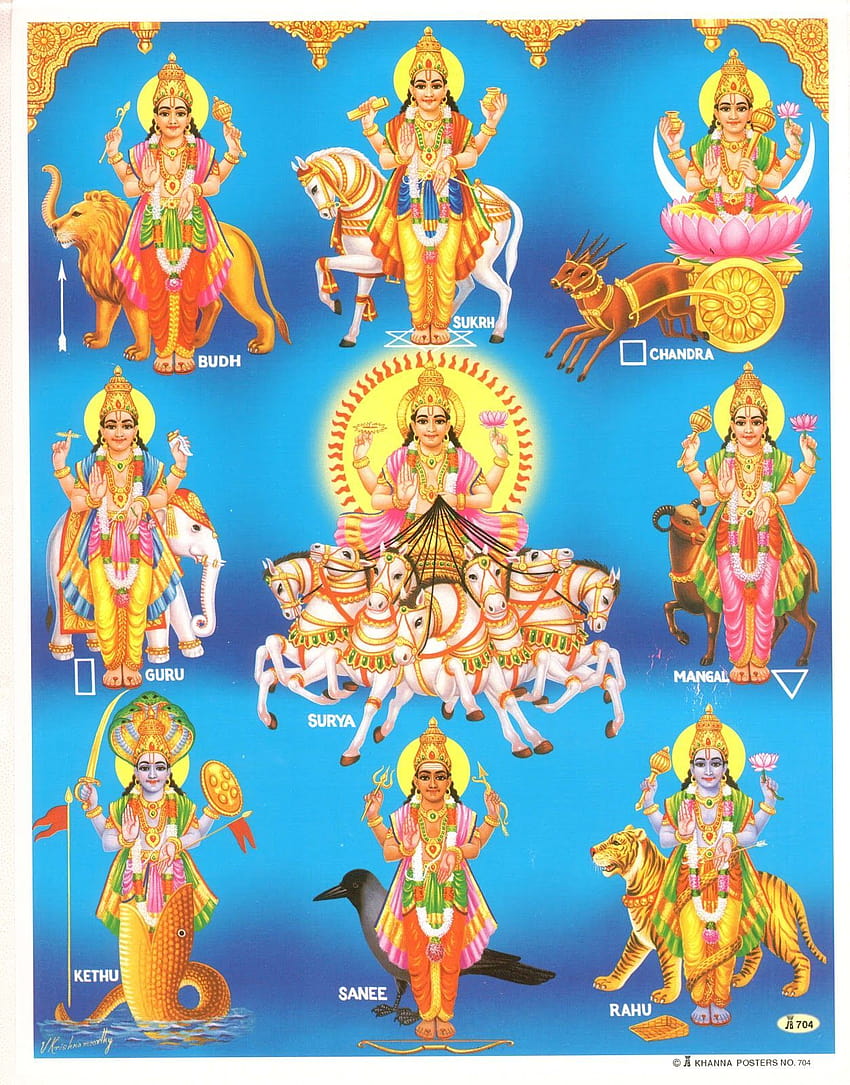 Kehidupan Ungu dalam Hinduisme, navagraha wallpaper ponsel HD