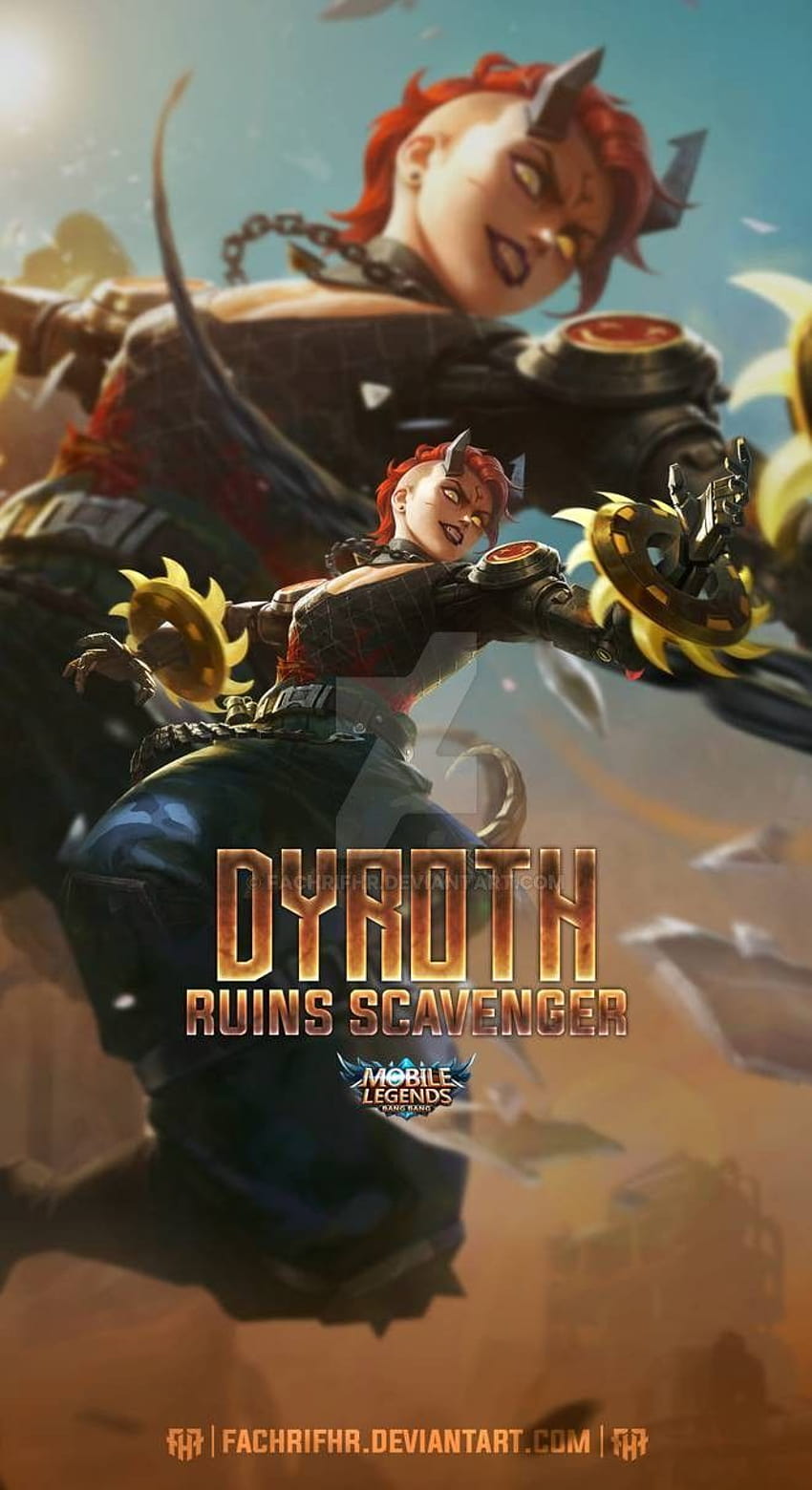 Dyroth Ruins Scavenger von FachriFHR im Jahr 2021, Logo Mobile Legends 2021 HD-Handy-Hintergrundbild