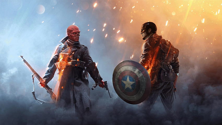 Captain America Endgame'de Red Skull ile Karşılaştı mı? HD duvar kağıdı