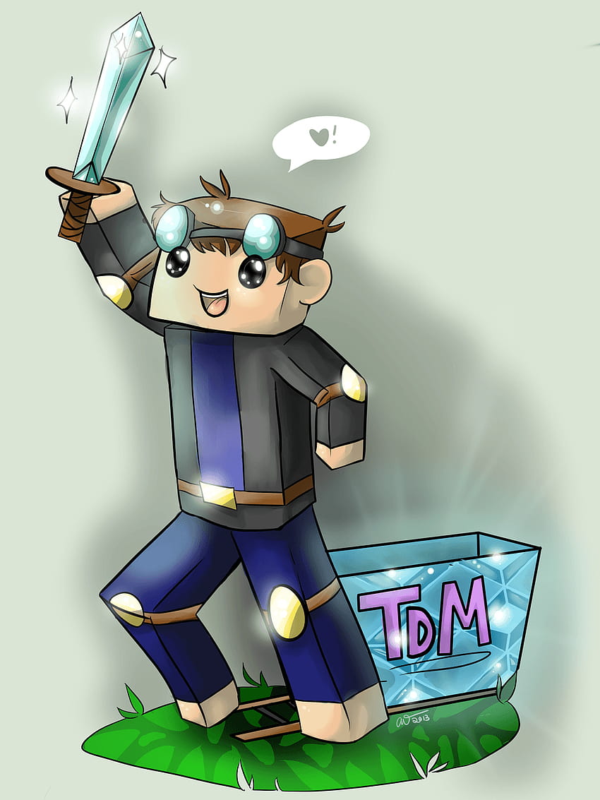 The Diamond Minecart | The diamond minecart, Dantdm, Art wallpaper