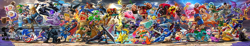 Super Smash Bros Ultimate 3 Screen Imgur [5760x1080] for your , Mobile & Tablet HD wallpaper