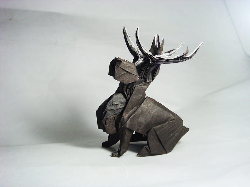 : ART, paper, origami, jackalope 3264x2448 HD wallpaper