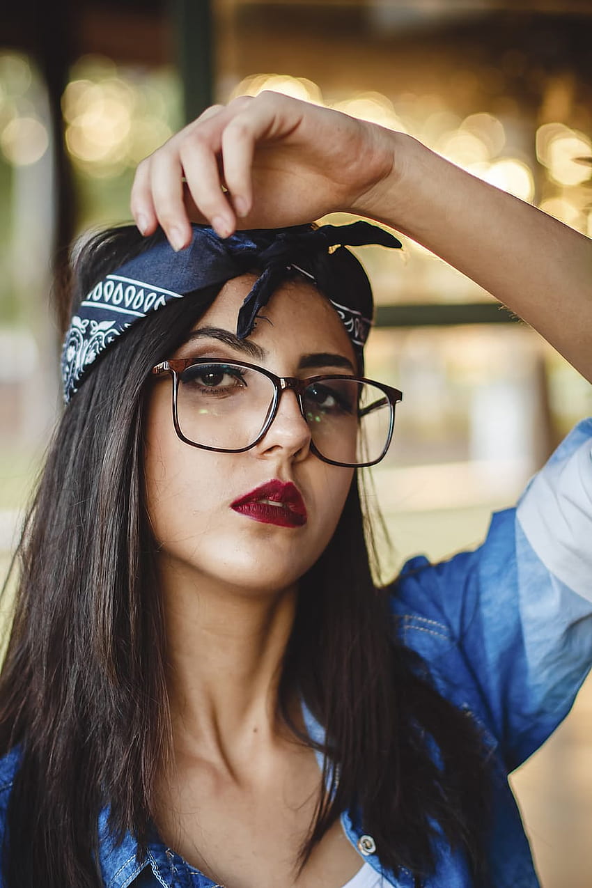 Red bandana , bandana women HD phone wallpaper