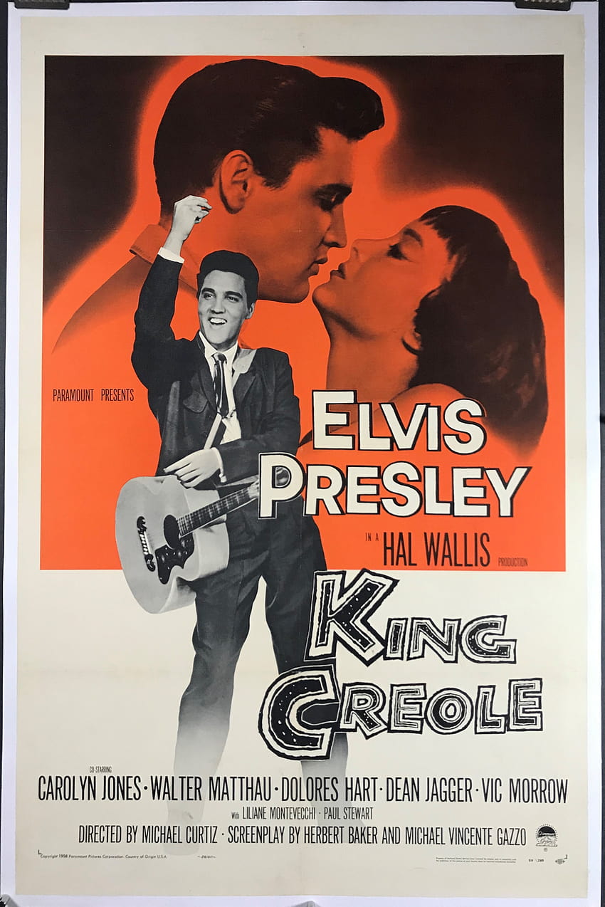 KING CREOLE, โปสเตอร์ยนตร์ต้นฉบับของ Elvis Presley – โปสเตอร์ยนตร์ต้นฉบับวินเทจ, ยนตร์ของ elvis วอลล์เปเปอร์โทรศัพท์ HD