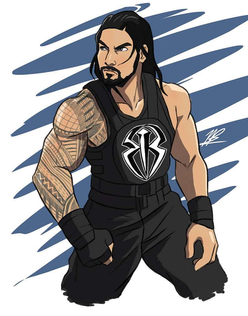 How To Draw Roman Reigns, Step by Step, Drawing Guide, by Dawn - DragoArt