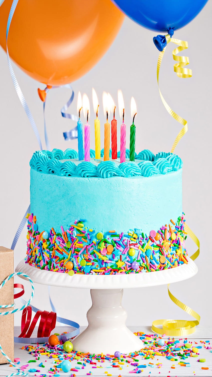 Birtay Cake Balloon Gift Ultra Mobile HD phone wallpaper | Pxfuel