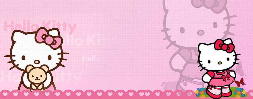 background hello kitty pink HD wallpaper