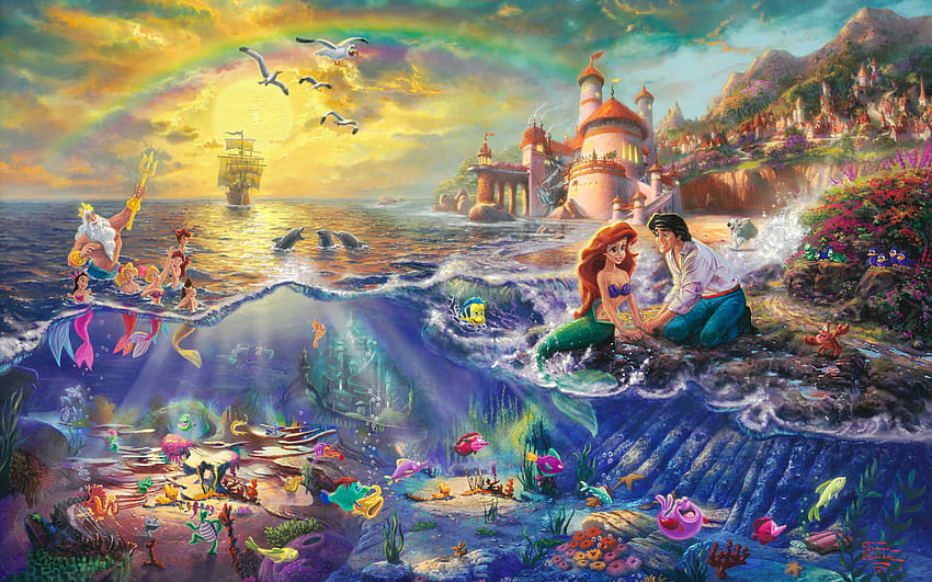 Thomas Kinkade "Disney Dreams", thomas kinkade disney HD wallpaper