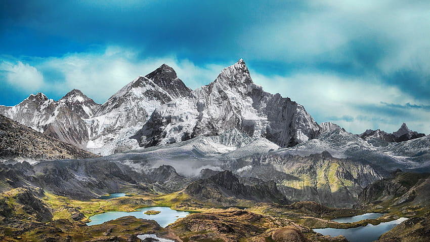 Chaîne de montagnes, sommet, paysage, nature, 3840x2160, U 16:9, Écran large Fond d'écran HD