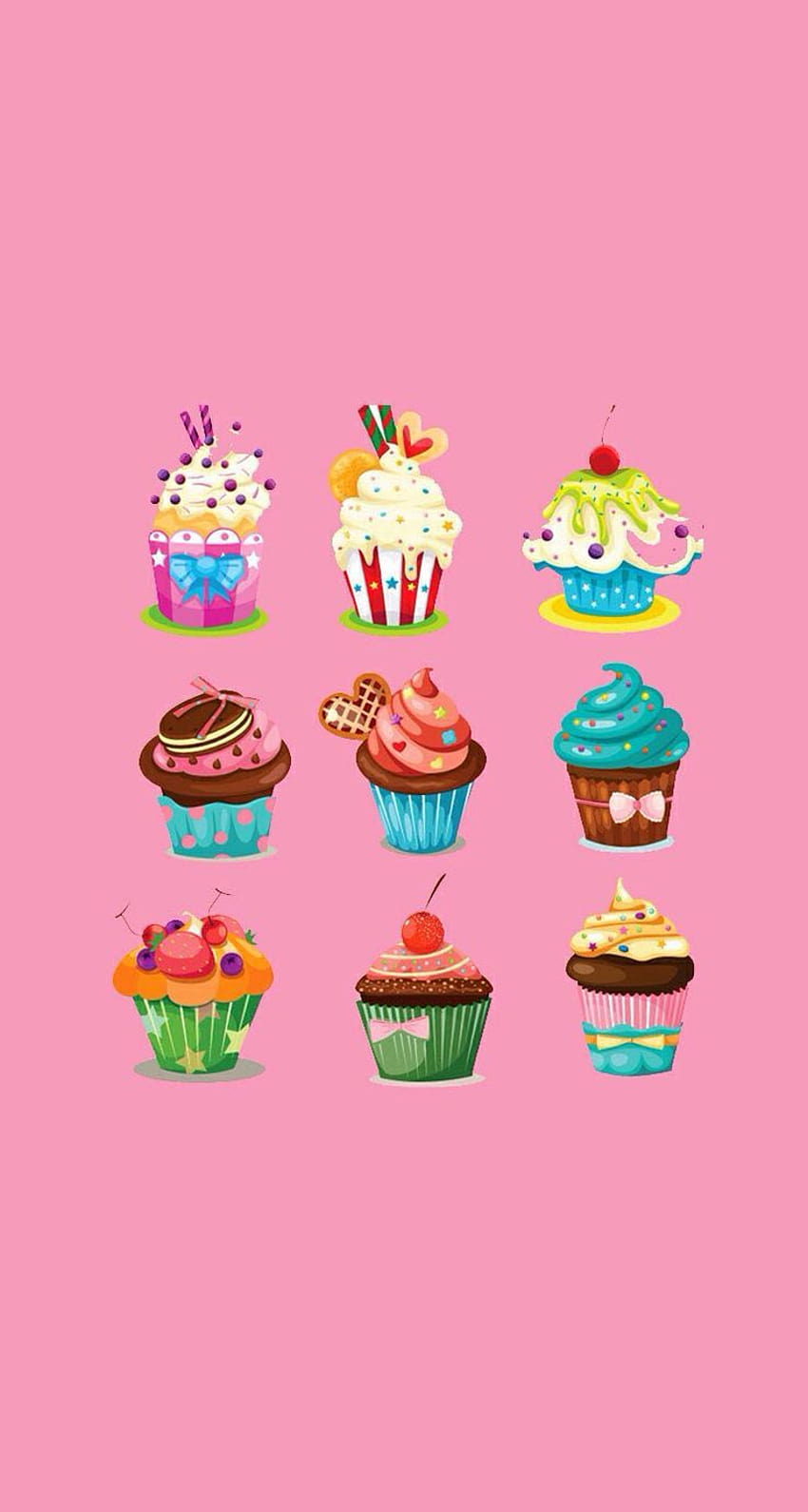 Cute Cupcake Kawaii Cartoon Cupcake Hd Phone Wallpaper Pxfuel