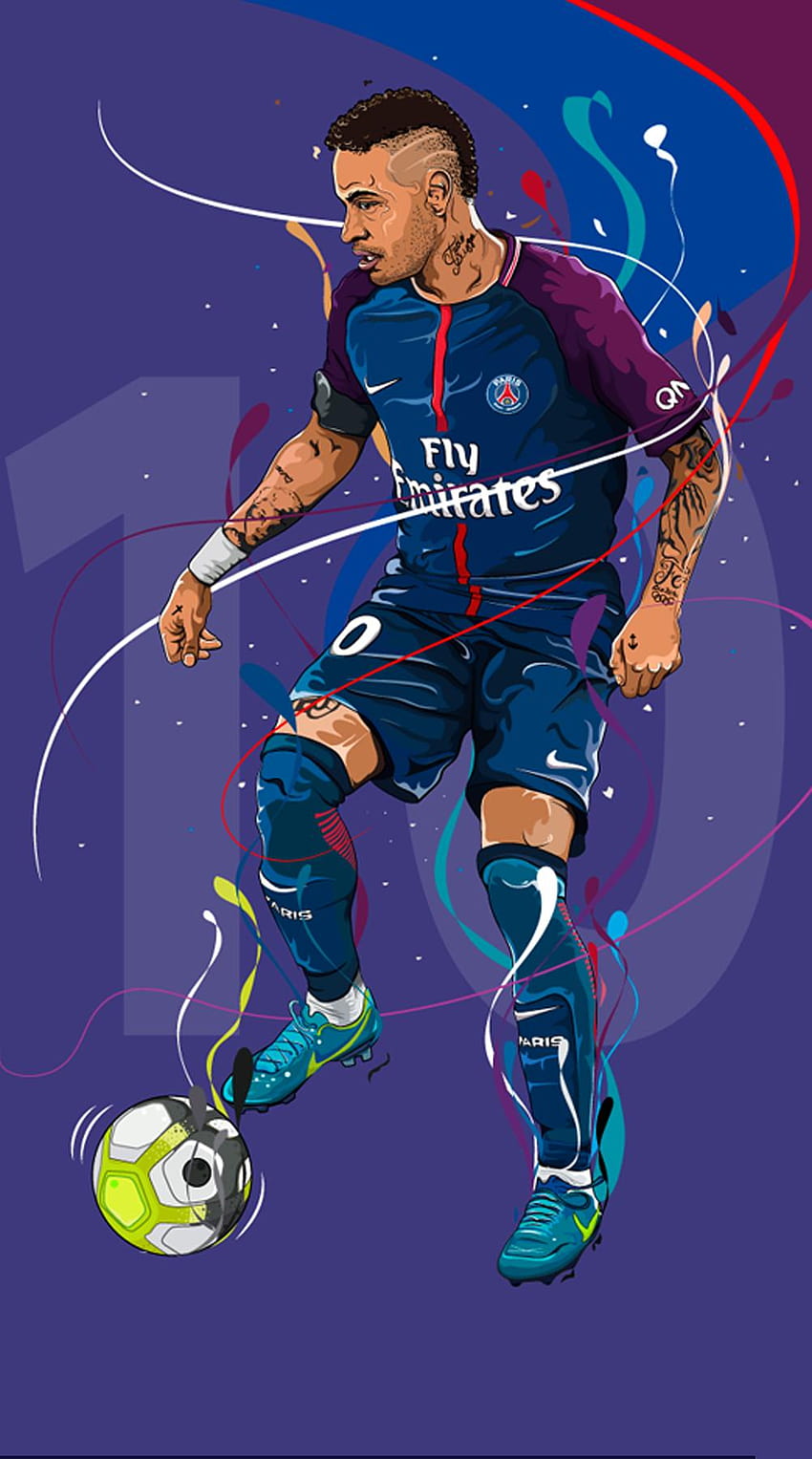 Neymar jr cartoon HD wallpapers | Pxfuel