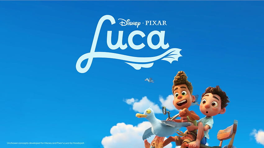 Disney와 Pixar의 Luca에 대한 제목 처리 개념, luca disney pixar HD 월페이퍼