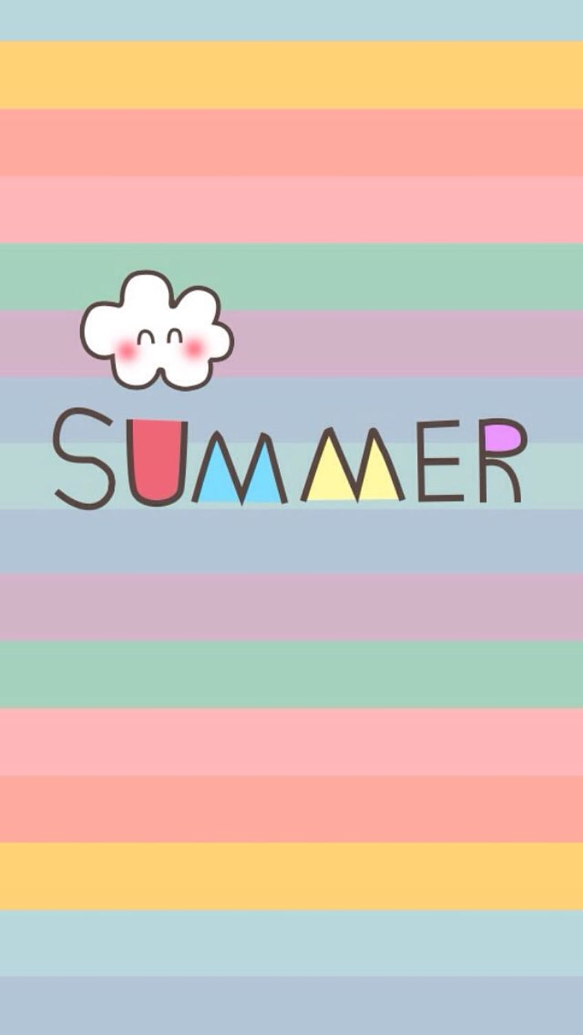 Summer cute for girls, rainbow summer HD phone wallpaper | Pxfuel