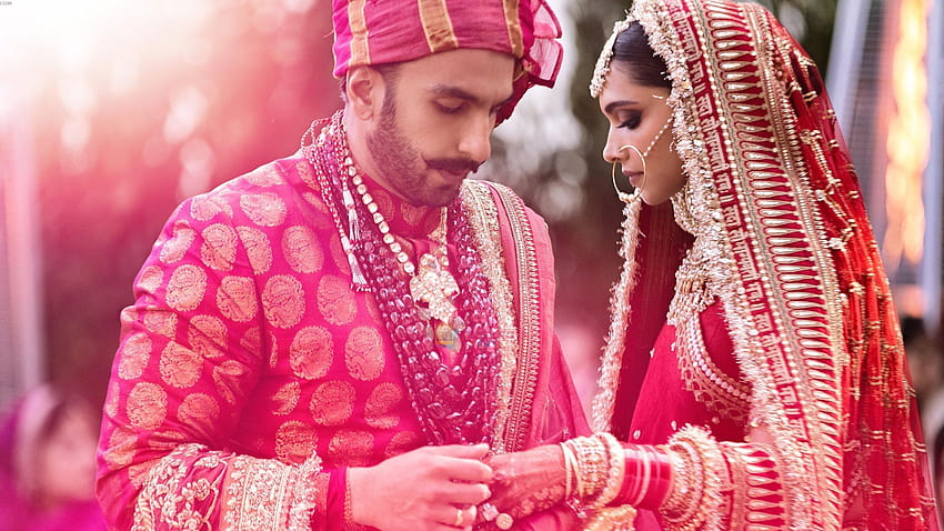 Ranveer Singh'in Deepika Padukone, deepika padukone çifti ile Evlilik Töreni HD duvar kağıdı