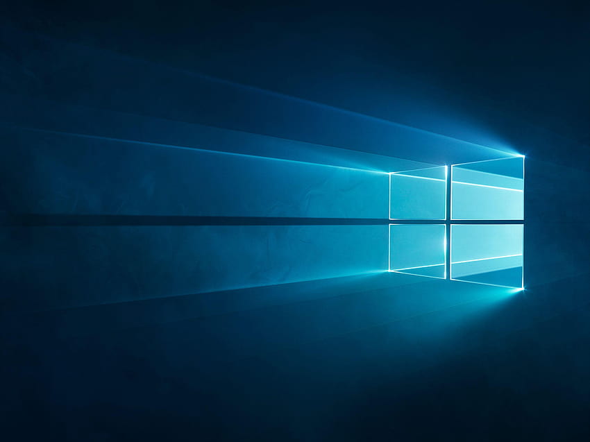 Windows 10, logo Windows, blu, tecnologia, originale di Windows Sfondo HD