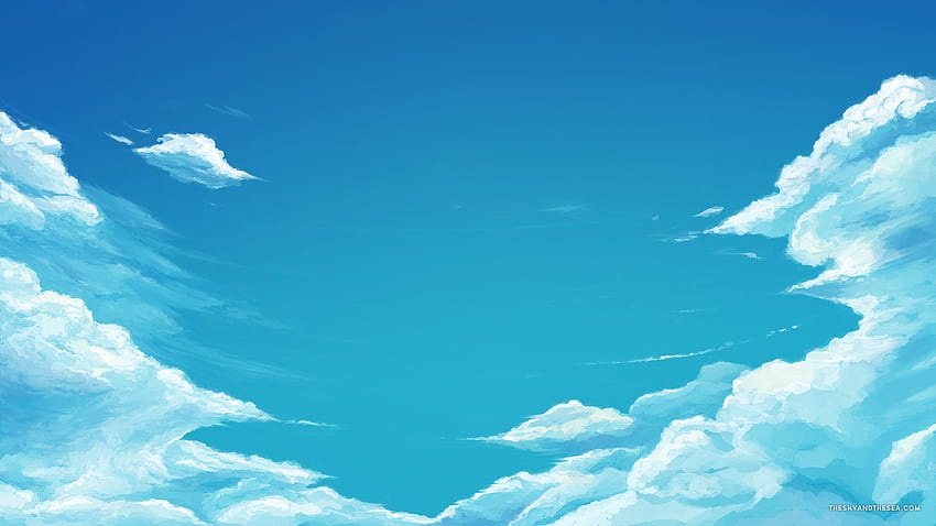 Blue Sky, gepostet von Zoey Cunningham, ästhetischer Sky-Laptop HD-Hintergrundbild